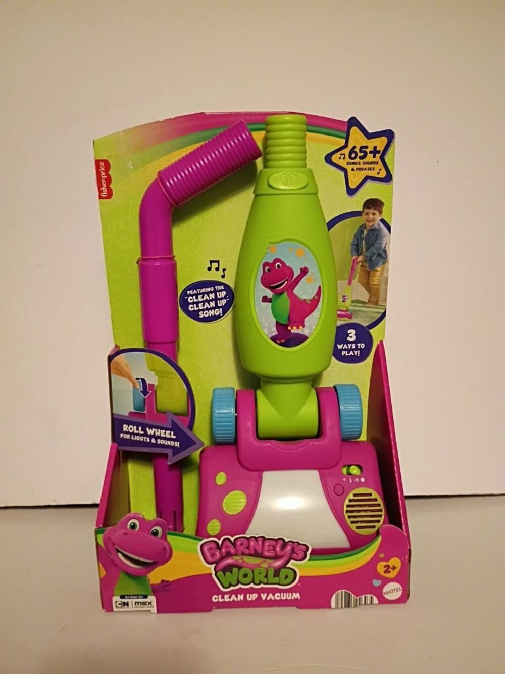 Barney’s World Toddler Toy Clean Up Vacuum Electronic Push Along, Lights